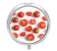 Pastillero con patrón de tomate y frutas