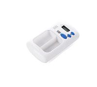 Pastillero con tiempo | Mini organizador de píldoras de alarma recordatorio con rejilla, temporizador electrónico de cuenta regresiva, dispensador de pastillas para personas mayores Yomiki