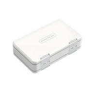 Pastillero, contenedor de almacenamiento portátil para guardar medicamentos, estuche de medicina diaria siete días a la semana, contenedor de pastillas a prueba de polvo para bolso de bolsillo