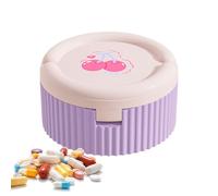 Pastillero, contenedor de medicamentos con taza de agua plegable, accesorios portátiles para suplementos, almacenamiento de bolsillo de aceite de pescado