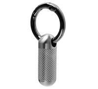 Pastillero, contenedor impermeable, botella de píldoras, soporte para llavero, construcción de titanio resistente, impermeable, compacto, sellado hermético, diseño apto para exteriores, camping y