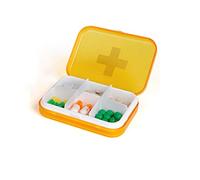 Pastillero Conveniente píldora del organizador del recorrido conveniente Medicina Oral portátil de viaje caja de la píldora Organizador de Medicamentos (Color : E)