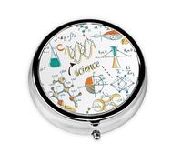 Pastillero de 3 compartimentos para laboratorio de ciencias, educación, biología, química, organizador portátil