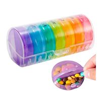 Pastillero de 7 días, organizador semanal de píldoras con 14 compartimentos, pastillero 2 veces al día, organizador semanal AM PM para guardar pastillas y suplementos, pastillero de 7 días en formato