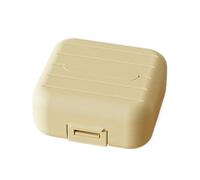 Pastillero de 7 días, pastillero compacto para 7 días, organizador semanal de píldoras, pastillero de viaje, dispensador portátil para pastillas diarias de 7 días, con 7 s