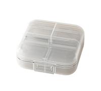 Pastillero de 7 días, pastillero compacto para 7 días, organizador semanal de píldoras, pastillero de viaje, dispensador portátil para pastillas diarias de 7 días, con 7 s