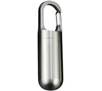 Pastillero de acero inoxidable, impermeable, portátil, para viajes al aire libre, camping