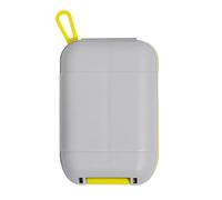 Pastillero de bolsillo de 9 x 6 x 2 cm | Caja de medicamentos de viaje | Organizador de pastillas pequeño a prueba de humedad para bolso de bolsillo | Contenedor de medicamentos portátil diario, caja