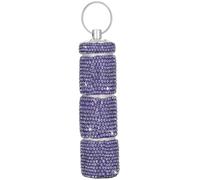 Pastillero de bolsillo pequeño llavero de aluminio portátil organizador de pastillas contenedor para monedero pastillero