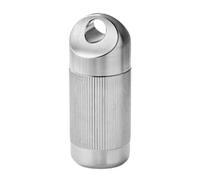 Pastillero de bolsillo resistente al agua, de aleación de metal, para exteriores, portátil, para almacenamiento de botellas, duradero