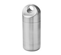 Pastillero de bolsillo resistente al agua, de aleación de metal, para exteriores, portátil, para almacenamiento de botellas, duradero