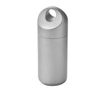 Pastillero de bolsillo resistente al agua, de aleación de metal, para exteriores, portátil, para almacenamiento de botellas, duradero