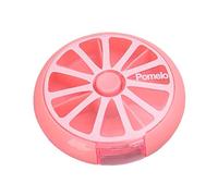 Pastillero de frutas - Bonito pastillero semanal de frutas | Pastillero diario de 7 días | Organizador semanal de píldoras | dispensadora de píldoras portátil | Compartimentos para pastillas