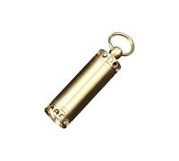 Pastillero de latón de doble apertura con cápsula sellada, impermeable, portátil, para primeros auxilios, pastillero, para ancianos, pastillero, llavero, pastillero para viajes, deportes al aire libre
