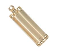 Pastillero de latón resistente al agua, llavero de bolsillo, estuche portátil para botellas pequeñas para viajes al aire libre