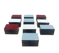 Pastillero de Madera 9x5x4cm - Colores Cerámicos Sólidos - Surtido