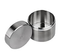 Pastillero de Metal de acero inoxidable, pastillero impermeable para uso diario, estuche pequeño para bolsillo EDC, M..