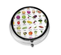 Pastillero de metal para introducción de verduras, organizador de píldoras, organizador de medicamentos, contenedor de píldoras