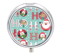Pastillero de Navidad con diseño de ciervos y pingüinos