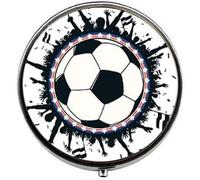 Pastillero de pelota de fútbol, caja de caramelos, joyería de fútbol, regalo para jugadores deportivos, joyería de fútbol, joyería de fotos de vidrio