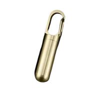 Pastillero de tamaño de bolsillo, llavero multiusos de latón, frasco de píldoras, sellado impermeable, accesorio de almacenamiento