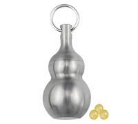 Pastillero de titanio puro - Estuche para medicamentos de viaje pequeño, mediano y grande | Llavero impermeable y resistente a la humedad | Pastillero sellado portátil para uso exterior o Emerg