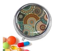 Pastillero de viaje, 3 compartimentos, contenedor diario para píldoras, contenedor de suplemento para gimnasio, viajes de negocios, hotel, escuela, escapadas de fin de semana, viajes largos en coche