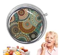 Pastillero de viaje, 3 compartimentos para uso diario, para suplementos y medicamentos, uso gimnasio, viajes, coche, escuela, oficina