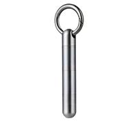 Pastillero de viaje con diseño de acero inoxidable | Pastillero de capas para hombres y mujeres | Pastillero de una sola cámara a prueba de fugas | Organizador de medicamentos para viajes