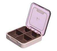 Pastillero de viaje, Estuche de viaje para pastillas,Caja de medicamentos de almacenamiento portátil - Organizador diario de pastillas para viajes, organizador portátil de pastillero con compartimento