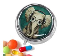 Pastillero de viaje, organizador de pastillas de viaje con 3 compartimentos, almacenamiento de de pescado para negocios, escuela, universidad, hotel, al aire libre, viajes largos por carretera