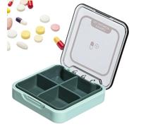 Pastillero de viaje - Organizador de tabletas de viaje | Estuche | Contenedor de medicamentos portátil | Estuche de almacenamiento diario de pastillas | Pequeño organizador de medicamentos de sellado