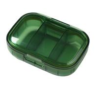 Pastillero de viaje - Organizador diario de píldoras, dispensador 3 veces al día | Almacenamiento portátil de medicamentos, contenedor de suplemento, portatóleo de pescado, ABS compacta para el