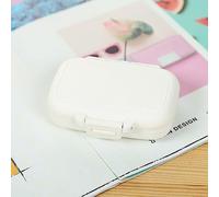 Pastillero De Viaje Pastillero Semanal, Organizador De Pastillero Con Compartimentos Para Medicamentos, Vitaminas Y Aceite De Hígado De Bacalao. Rojo + Azul,Blanco