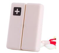 Pastillero de viaje plegable - Estuche ligero de 61 g, almacenamiento de PP de alimenticio sin BPA, dispensador de joyas de bolsillo compacto, sello de tapa antipolvo | Kit portátil para mujer,