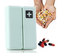 Pastillero de viaje plegable - Pastillero magnético portátil | Organizador magnético de pastillas, organizador semanal portátil de 7 días para bolsillo para guardar medicamentos, vitaminas y humedad