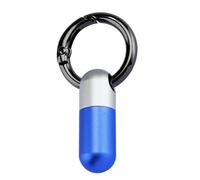 Pastillero de viaje | Recipiente para medicamentos de aleación de aluminio - Llavero - para casa viaje de negocios hoteles apartamentos escuela hombres mujeres niñas adolescentes adolescentes crecer