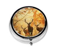 Pastillero Deers In The WoodsMeta con 3 compartimentos, organizador portátil