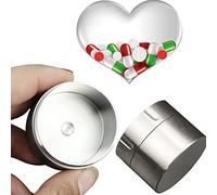 Pastillero Diario Grande, Metalico Titanio Viaje Contenedor de Píldoras, Impermeable Hermético Portatil Botella de Medicina EDC Cápsula para Acampar Supervivencia al Aire Libre