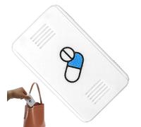 Pastillero - Dispensador de compartimentos herméticos | Pastillero apto para viajes para el bolso, para vitaminas, suplemento nutricional, viajes, oficina y hogar