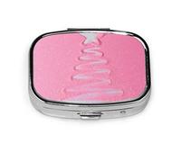 Pastillero elegante árbol de Navidad icono símbolo pastillero para bolsillo o monedero lindo pequeño pastillero contenedor viaje pastillero organizador