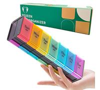 Pastillero extragrande XXL para 7 días, organizador semanal de pastillas con compartimentos grandes AM PM para suplementos, pastillero jumbo para vitaminas, organizador de medicamentos enorme 2 veces