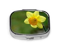 Pastillero flor amarillo narciso Dafodill pastillero para bolsillo o monedero lindo pequeño pastillero contenedor viaje pastillero organizador