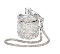 Pastillero grande apto para viajes con elegantes diseños de metal para aceite de pescado y artículos de uso diario