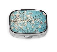 Pastillero hermosa rama de árbol pastillero salvaje para bolsillo o monedero lindo pequeño contenedor de pastillas organizador de pastillas de viaje