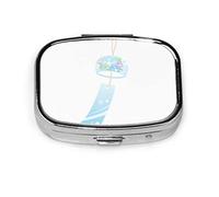 Pastillero hermoso carillón de viento pastillero para bolsillo o monedero lindo pequeño contenedor de pastillas organizador de pastillas de viaje