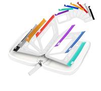 Pastillero, impermeable, con 14 compartimentos, reutilizable, con cremallera, para la mañana, tarde, diario, semanal, noche, diario, ancianos, para el hogar