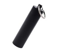 Pastillero impermeable de 3 rejillas, llaveros, aleaciones de aluminio, botellas pequeñas, pastillero de bolsillo para viajes y uso diario