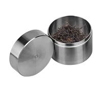 Pastillero impermeable de acero inoxidable, organizador de píldoras de viaje, de almacenamiento portátil | con metal sellado hermético, recipiente para guardar pastillas y té al aire libre