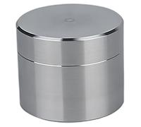 Pastillero impermeable de acero inoxidable - Pastillero de metal portátil para exteriores EDC Tamaños pequeños, medianos y grandes para senderismo Camping M Caja de metal Contenedor impermeable Organ